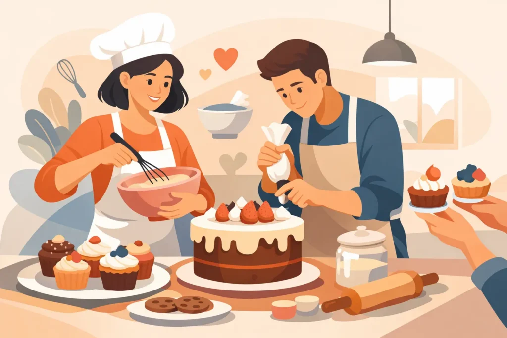 Taller mensual de repostería para crear y compartir Taller mensual de repostería para crear y compartir